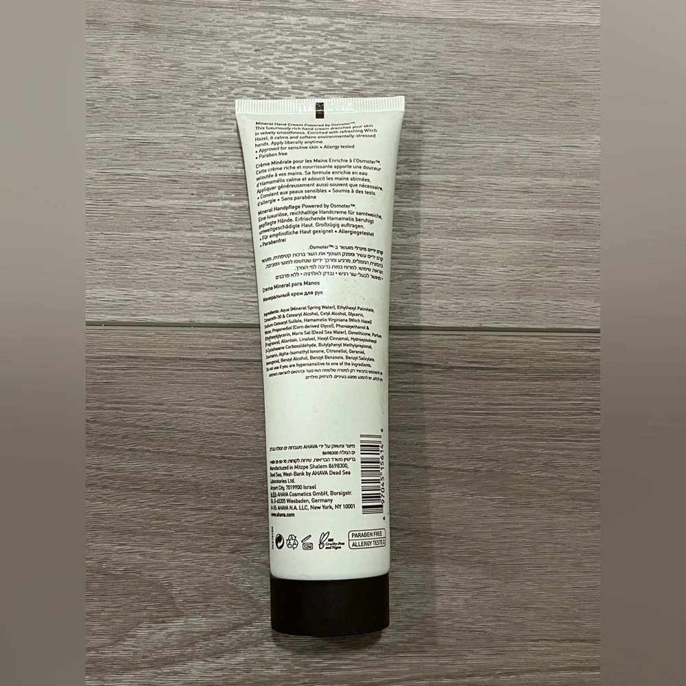 AHAVA Mineral Hand Cream Original Active Deadsea Water - Limited 5.1 Oz Size